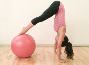 Pilates with exercise ball